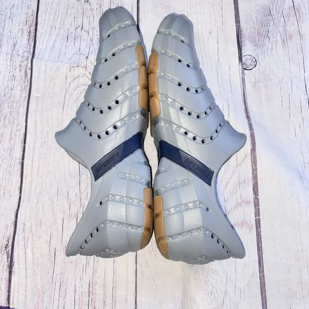 Sperry Water Shoes Slip On Gray Mens 10 Boat Beach EVA